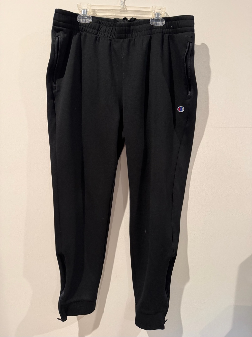 Champion Black Men’s Zip-Pocket Joggers